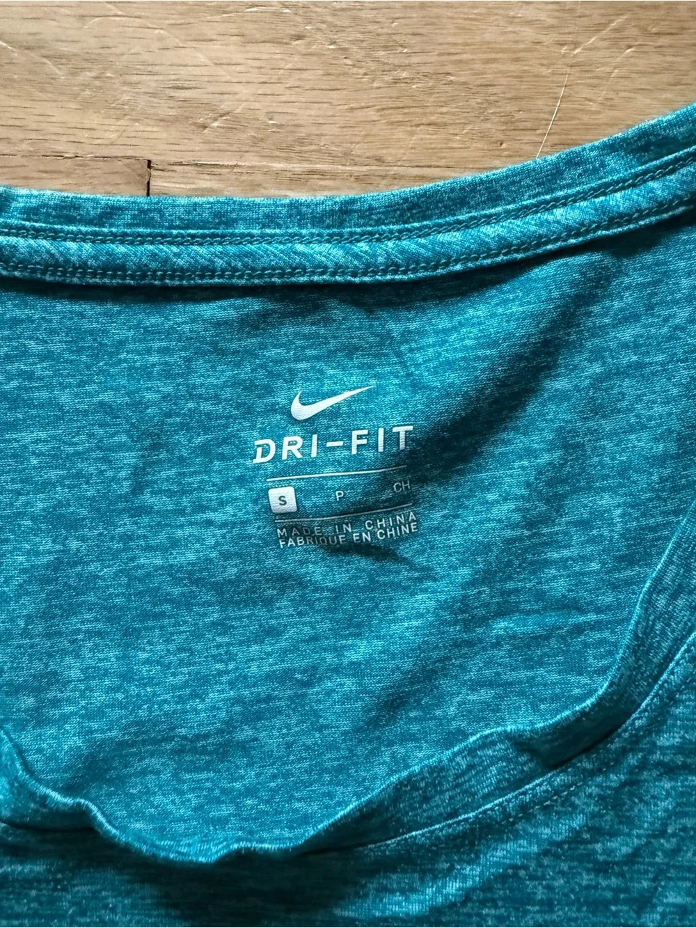 Nike Women's Teal Scoop Neck Dri-FIT Tee